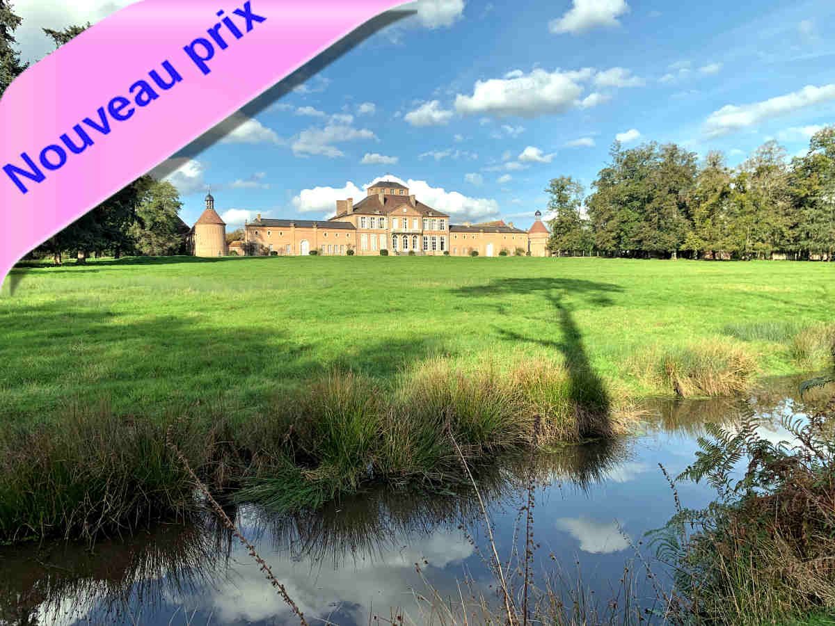 Château monument historique 700 m² à vendre au centre de la France Allier / Nièvre, chapelle, communs 1000 m²; parc 16 ha avec pièce d’eau, puits